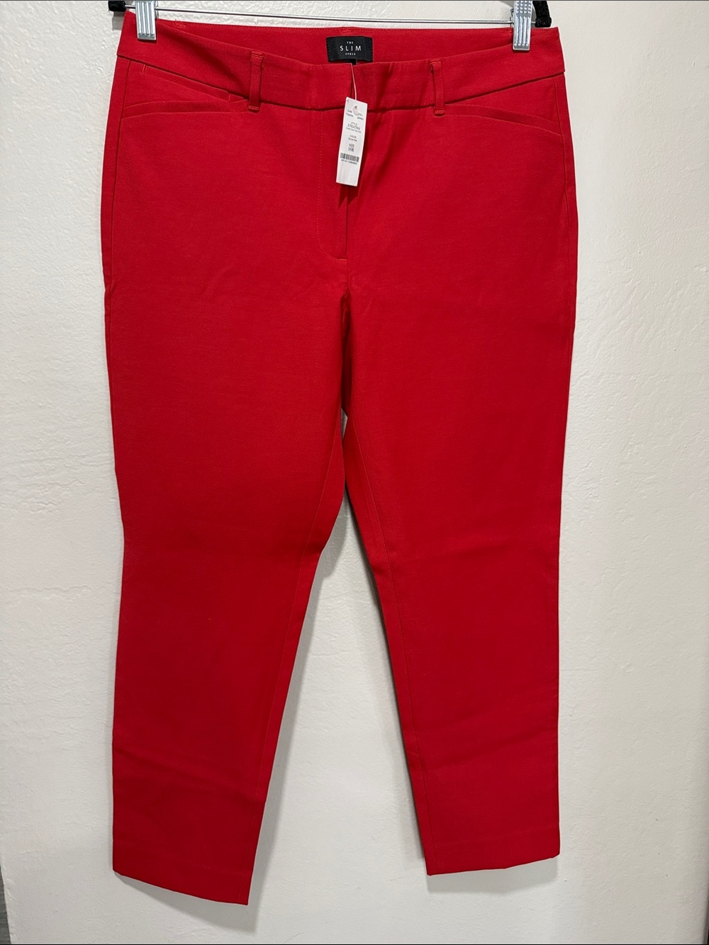 nwt // White House black market Slim Ankle pants in Roman Red size 10